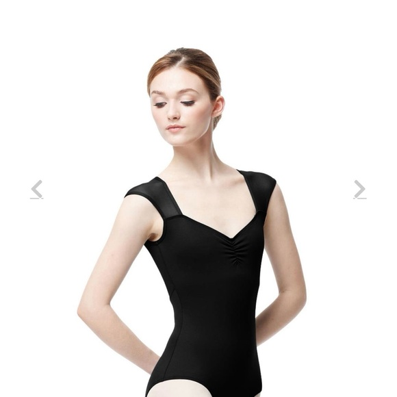 Lulli - Adult Cap Sleeve Leotard Bronya - Black